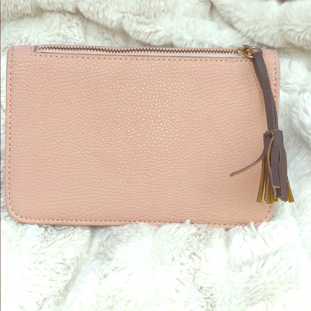 Pretty dusty pink and gray wallet. - Picture 1 of 5